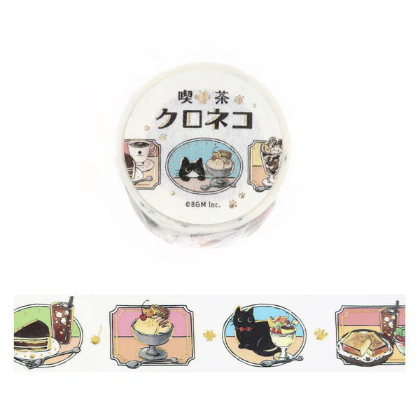 Washi Tape Kuroneko - Today's Menu