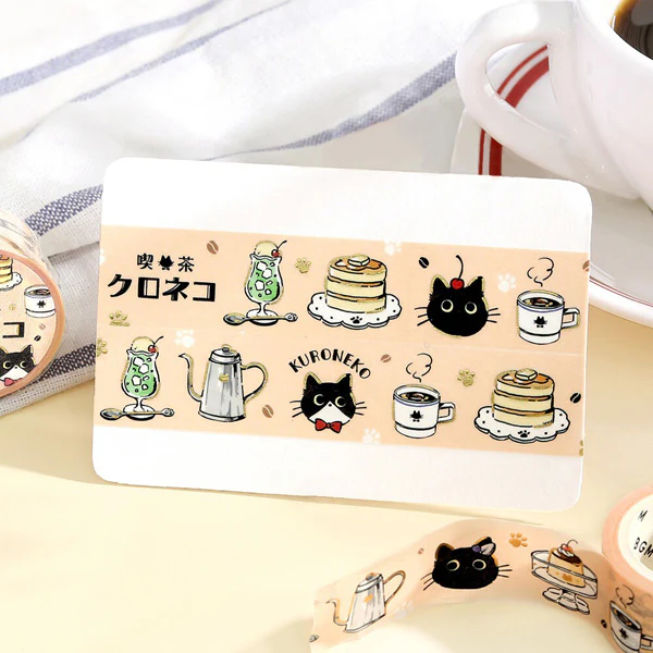 Washi Tape Kuroneko - Welcome