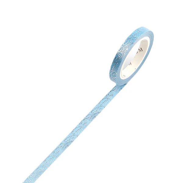 Washi Tape Life Foil Stamping - Blue Sea Wave - Image 2