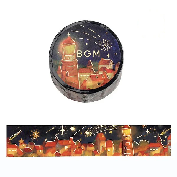 Washi Tape Night Of Shooting Star - Warm Lights