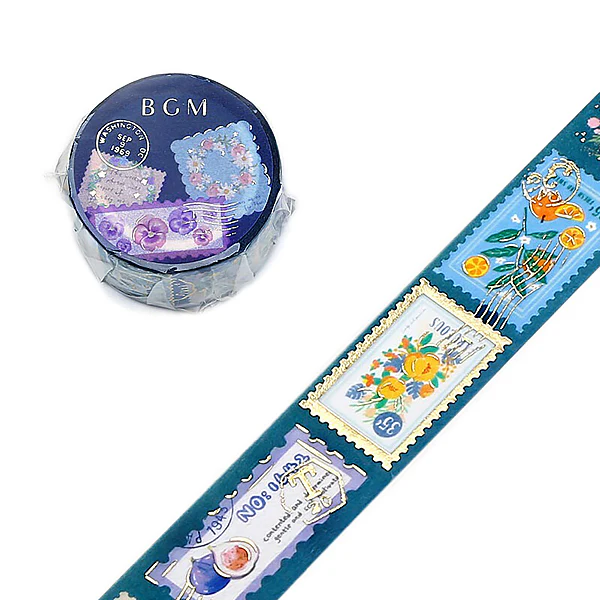 Washi Tape Post Office - Plant Blue - Image 2