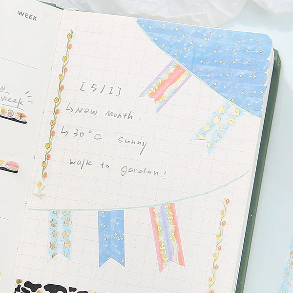 Washi Tape Rainbow - White Bird - Image 2