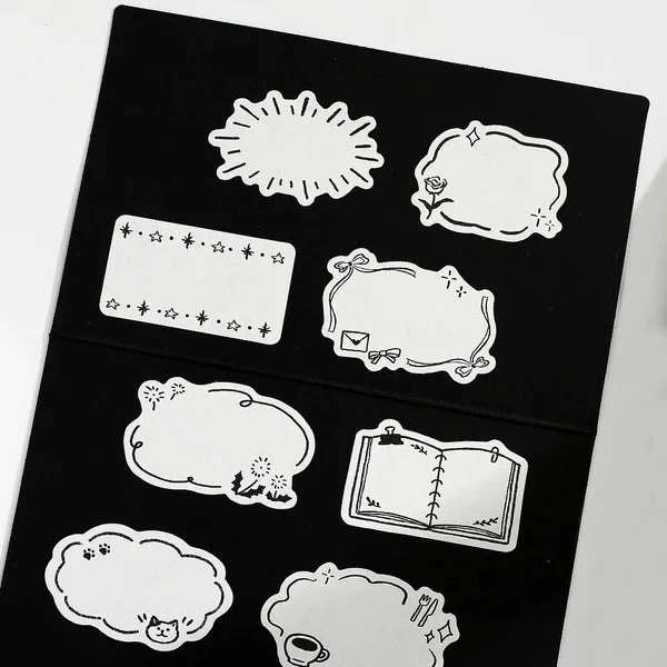 Washi Tape - Round Stickers, Sketches - Image 3