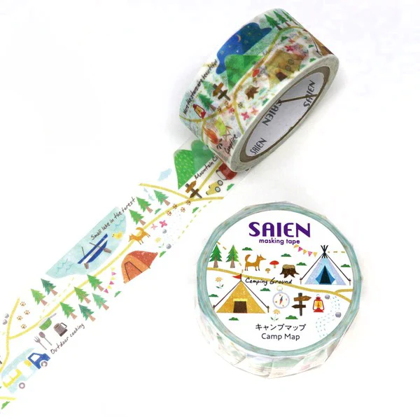 Washi Tape Saien - Camp Map