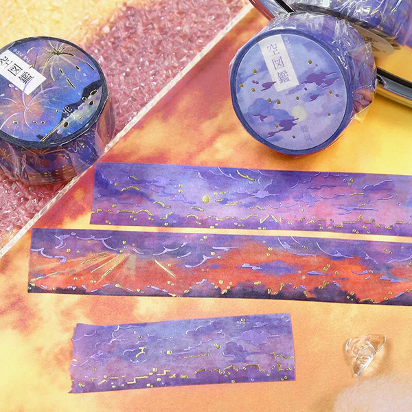 Washi Tape Sky Illustrated Book - Evening Dust - Image 3