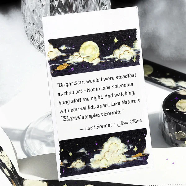 Washi Tape Sky Stars - Moonlit Night - Image 3