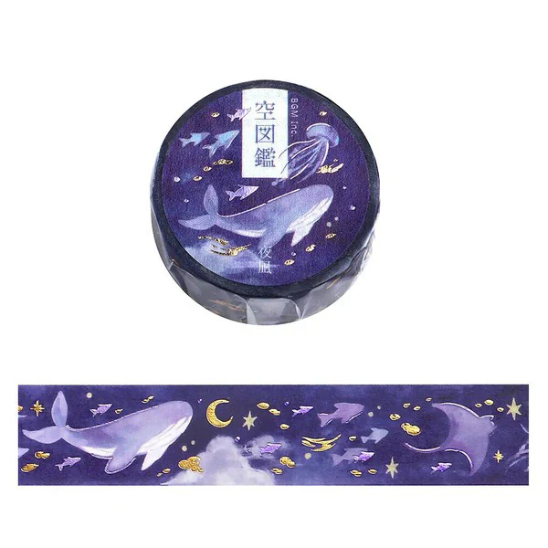Washi Tape Sky Stars - Whale