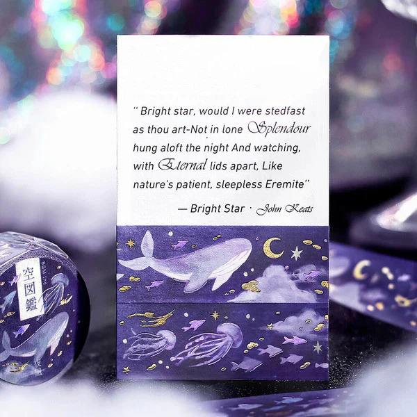Washi Tape Sky Stars - Whale - Image 4