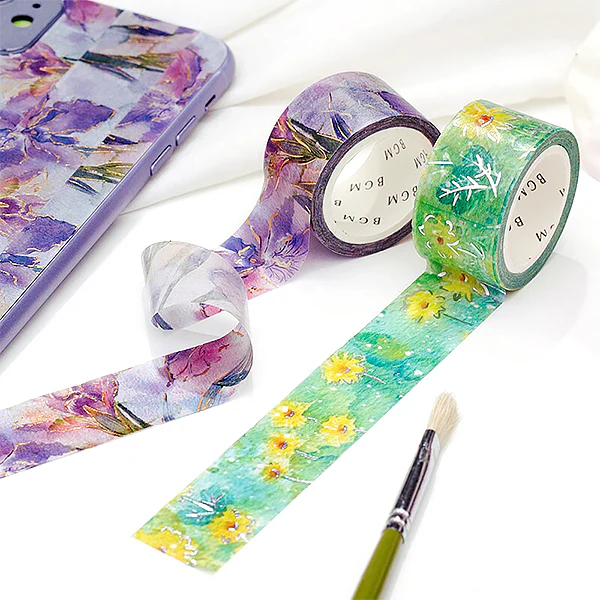Washi Tape Watercolor Flower - Iris - Image 3