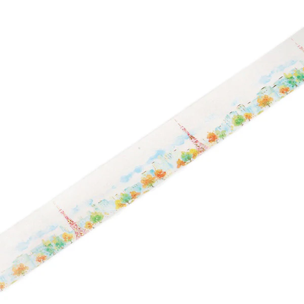 Washi Tape Watercolor - Tokyo Tower - Image 3