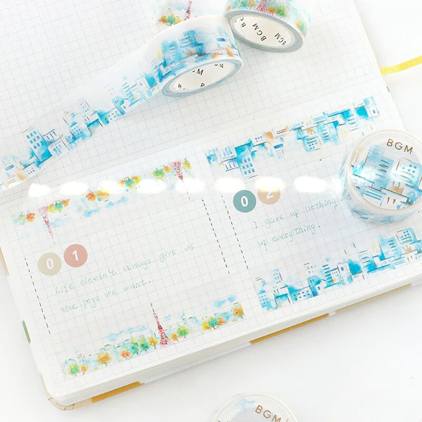 Washi Tape Watercolor - Tokyo Tower - Image 4