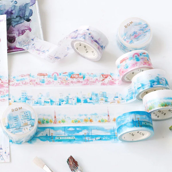 Washi Tape Watercolor - Tokyo Tower - Image 5
