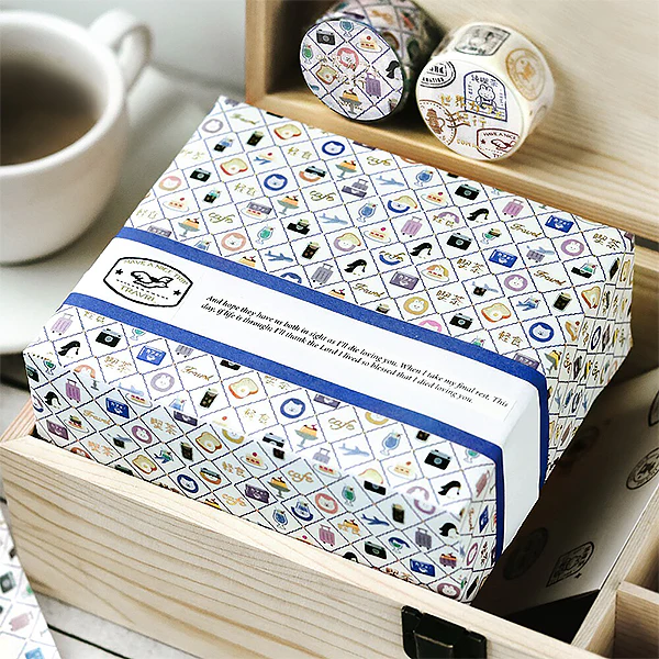 Washi Tape World Cafe Travel - Mini Pattern - Image 3