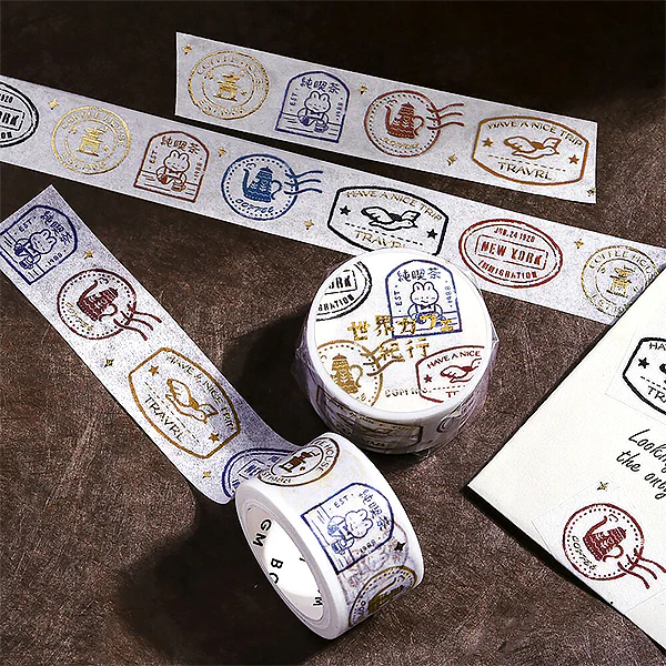 Washi Tape World Cafe Travel - Mini Pattern - Image 4